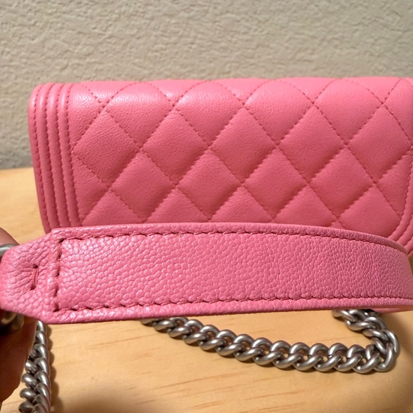 Chanel Boy Pink Quilted Crossbody Bag - Picture 8 of 15